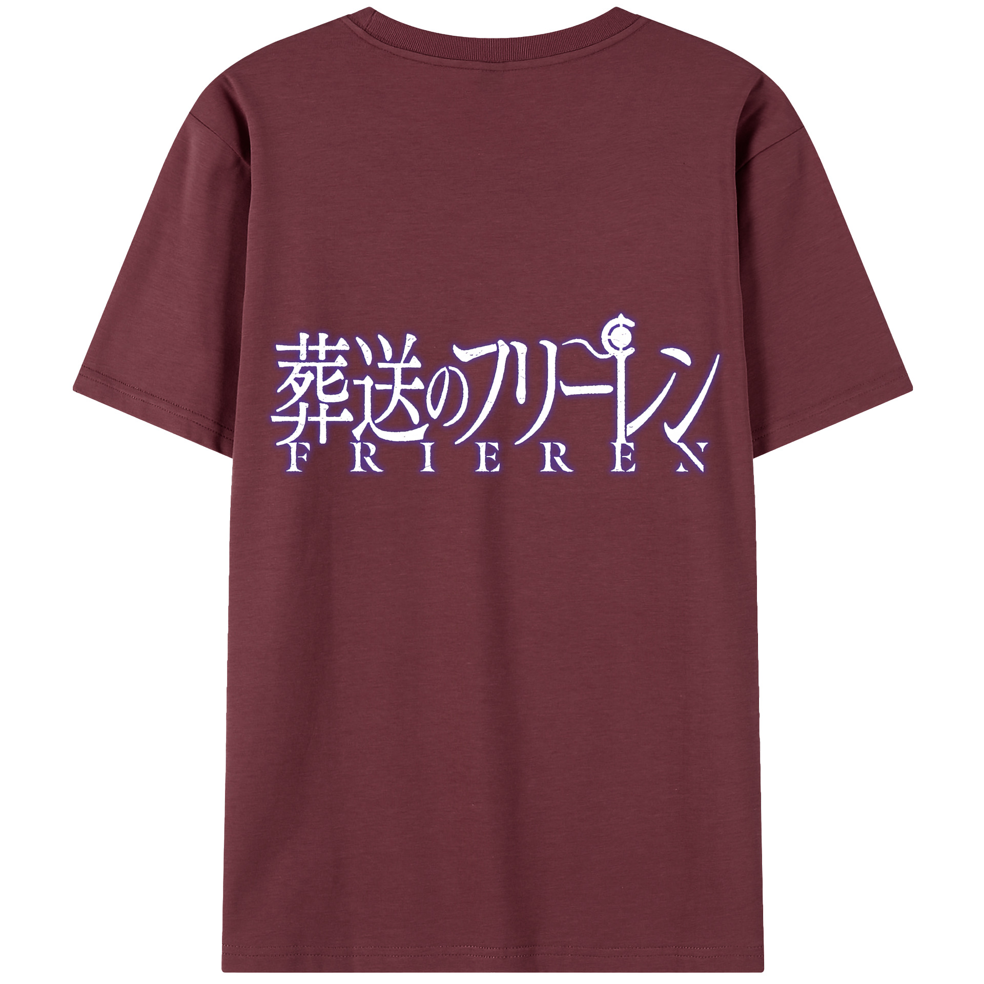 （画像用） 葬送のフリーレン Frieren 綿100％半袖Tシャツ（背面プリント）